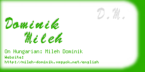 dominik mileh business card